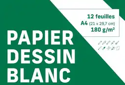 Bureau Vallée Papier à dessin blanc offre
