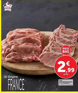 Hyper U U - porc côte de porc echin et/ou premiere offre