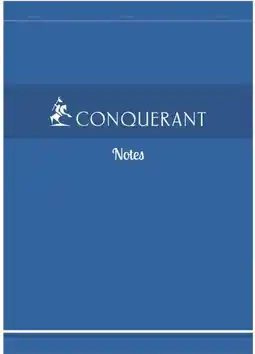 Bureau Vallée Conquerant - bloc-notes a4 offre