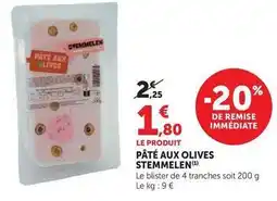 U Express Stemmelen - pâté aux olives offre