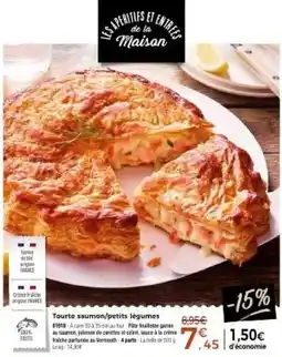 Thiriet Les Apéritifs et Entrées de la Maison Tourte saumon/petits légumes offre