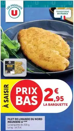 U Express U - filet de limande du nord meuniere offre