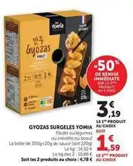 Hyper U Yomia - gyozas surgeles offre