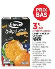 Hyper U Fripozo - crispy chicken original surgele offre