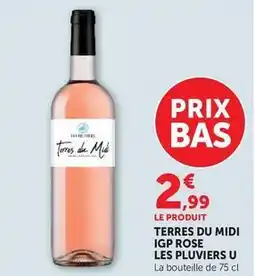 Super U U - les pluviers terres du midi igp rose offre