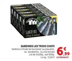 U Express Les trois chefs - sardines offre