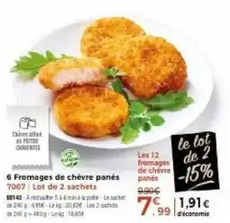 Thiriet Fromages de chèvre panés offre