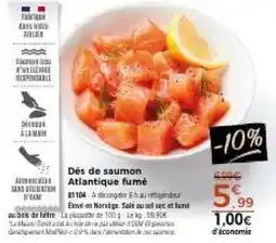 Thiriet Dés de saumon Atlantique fumé offre