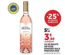 Hyper U Domaine isula preziosa - ile de beaute igp rose 2025 offre