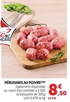 U Express Pérugines au poivre offre