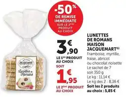 U Express Jacquemart - lunettes de romans maison offre