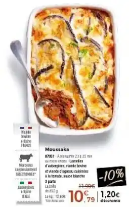 Thiriet Moussaka offre