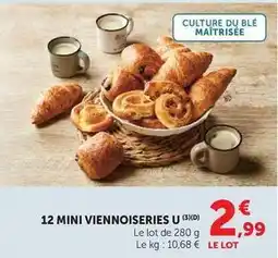 Super U U - mini viennoiseries offre