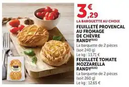 Super U Maison randy - feuilleté provencal au fromage de chevre offre
