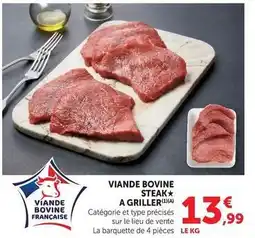 U Express Viande bovine steak a griller offre