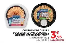 U Express Delpierre - couronne de queues de crevettes sauce cocktail offre