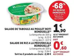 U Express Bonduelle - salade de riz a la provencale offre
