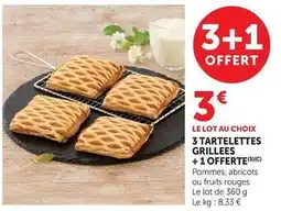U Express 3 tartelettes grillees offre