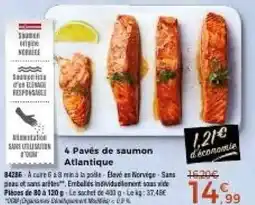 Thiriet 4 Pavés de saumon Atlantique offre