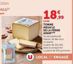 U Express La ferme adam - tomme meuh' le offre