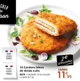 Thiriet Cordons bleus de dinde cuits offre