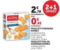 Super U Kambly - feuillety' s fromage offre