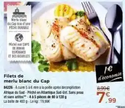 Thiriet Filets de merlu blanc du Cap offre