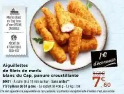 Thiriet Aiguillettes de filets de merlu blanc du Cap offre