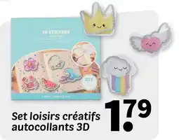 Wibra Set loisirs creatifs autocollants 3D offre