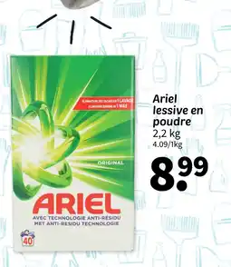 Wibra Ariel lessive en poudre offre