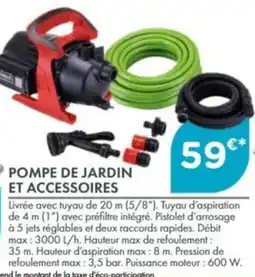 Point Vert POMPE DE JARDIN offre