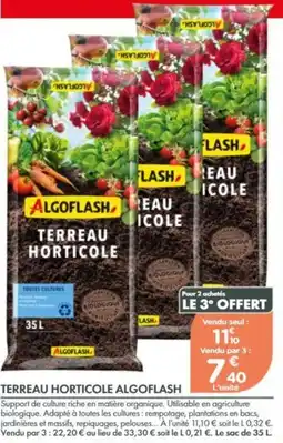 Point Vert ALGOFLASH TERREAU HORTICOLE offre