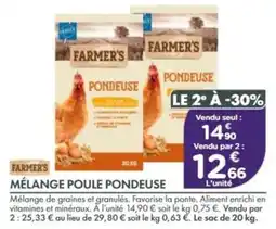 Point Vert FARMER'S MÉLANGE POULE PONDEUSE offre