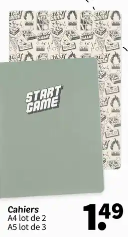 Wibra START GAME Cahiers offre