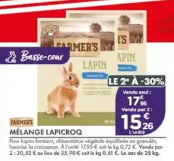Point Vert FARMER'S MÉLANGE LAPICROQ offre