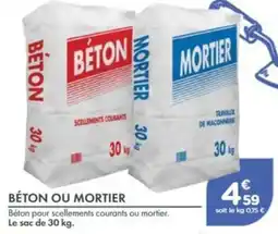 Point Vert BÉTON OU MORTIER offre