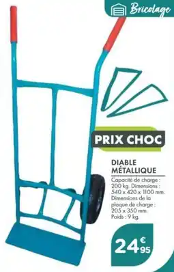 Point Vert Bricolage Diable métallique offre