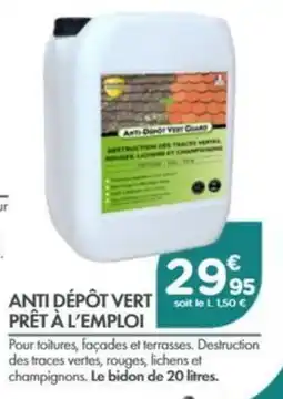Point Vert Anti dépôt vert prêt à l'emploi offre