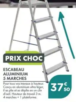 Point Vert Escabeau aluminium 5 marches offre