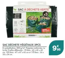 Point Vert GREENGERS SAC À DÉCHETS VERTS offre