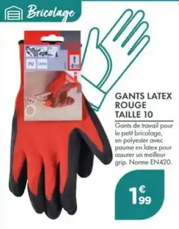 Point Vert GANTS LATEX ROUGE offre