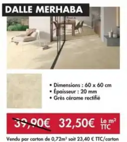 Point Vert DALLE MERHABA offre
