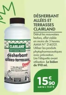 Point Vert CLAIRLAND désherbant allées-terrasses offre