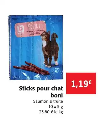 Colruyt Sticks Pour Chat Boni offre