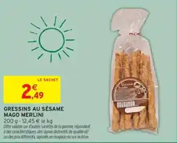 Intermarché MAGO MERLINI GRESSINS AU SÉSAME offre