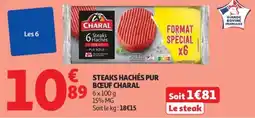Auchan CHARAL Steaks Hachés offre