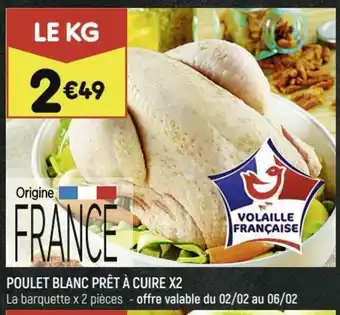 Leader Price Poulet Blanc Prêt à Cuire x2 offre