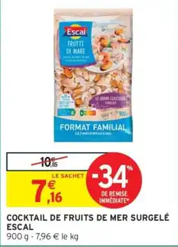 Intermarché Escal Cocktail de fruits de mer surgelé offre
