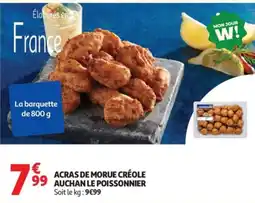 Auchan Auchan Le Poissonnier ACRAS DE MORUE CRÉOLE offre
