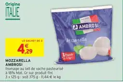 Intermarché AMBROSI Mozzarella offre